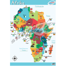 AFRIKA - MUURKAART  